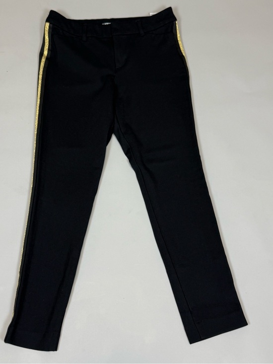 Old Navy Other - Old Navy Women’s Black Pants with Gold Side Stripe Size 4